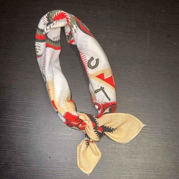 Southwestern Indian tribal native print scarf - Picture 2 of 6